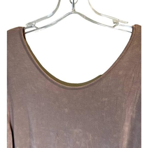 POL, Open-Back Fringe Dress, M, Tan Distress, Criss Cross - Picture 3 of 12